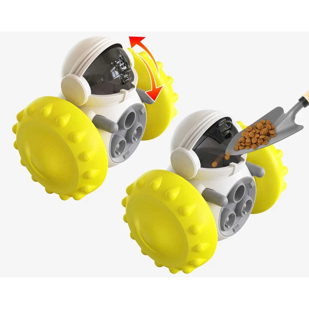 Robot Shaped Treat Dispenser Push Toy P135