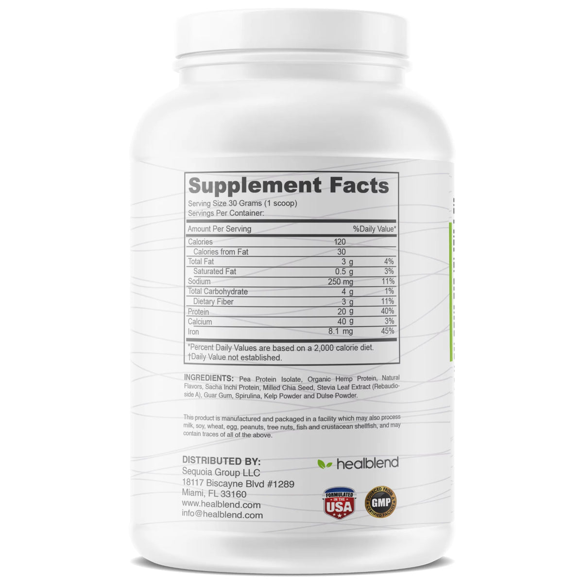 Organic Vegan Chocolate Protein Powder X8928