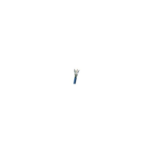 Cat5e Shielded Network Cable, PVC, Blue, 1000ft G213684