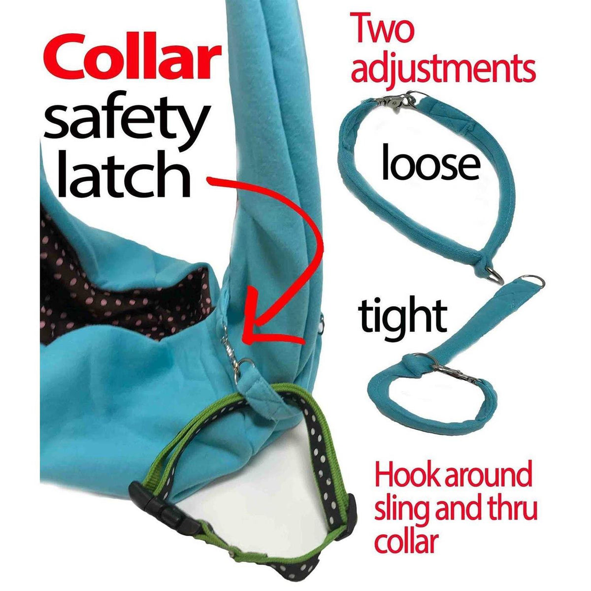 Dog and Cat Sling Carrier Reversible Pet Papoose Bag G4902