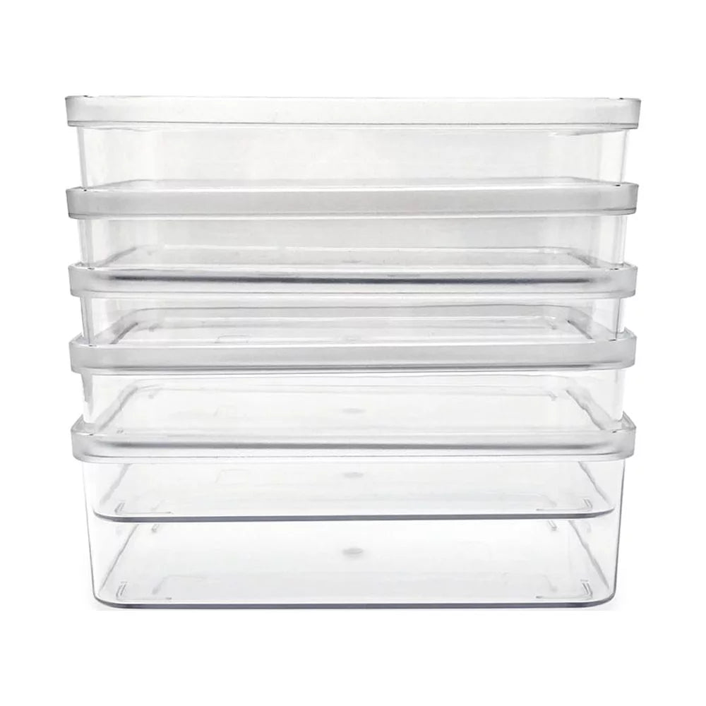 5-Pack Clear Plastic Storage Bins U68247