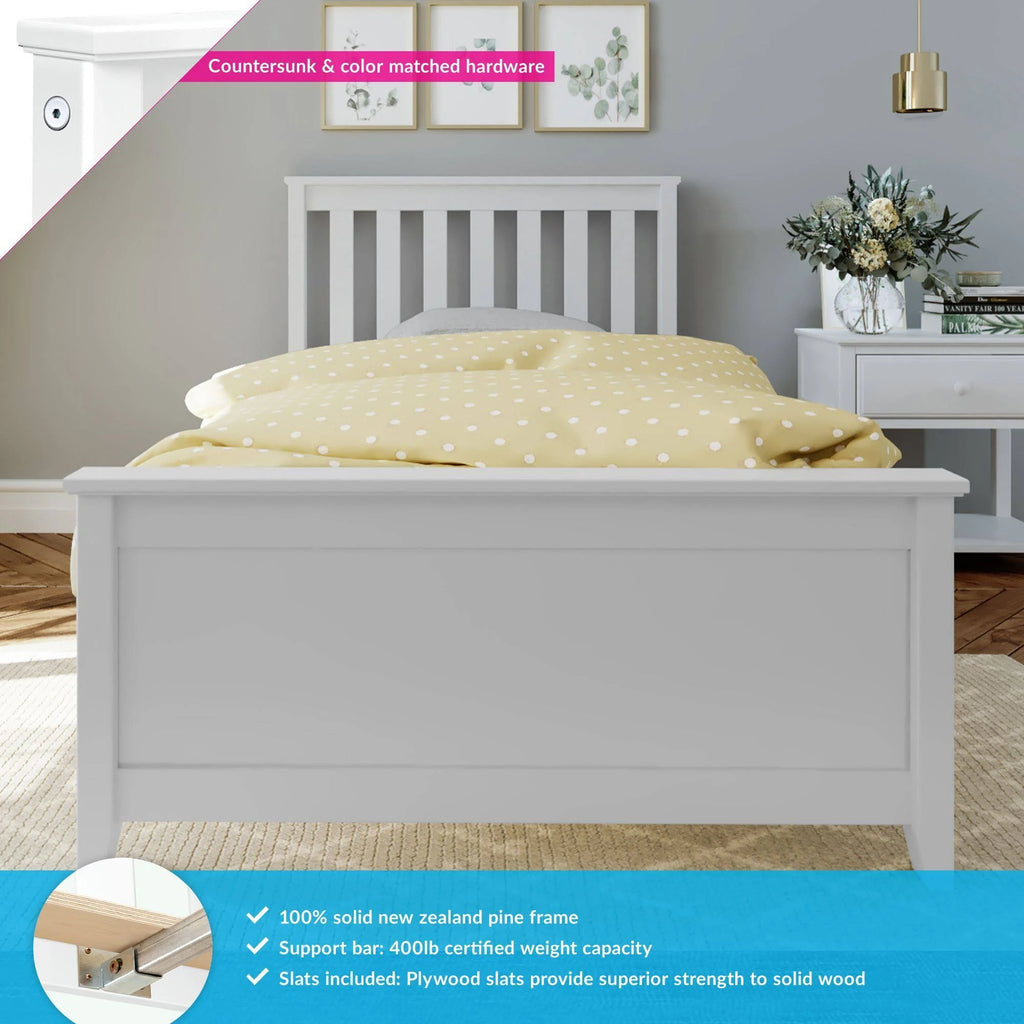 Solid Wood Twin-size Bed H290