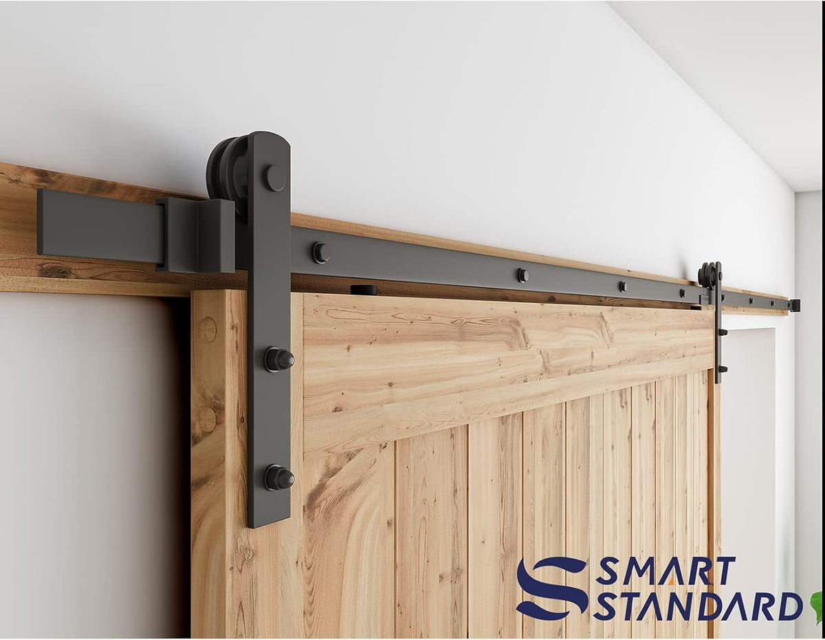 11ft Heavy Duty Sliding Barn Door Hardware Kit T4790