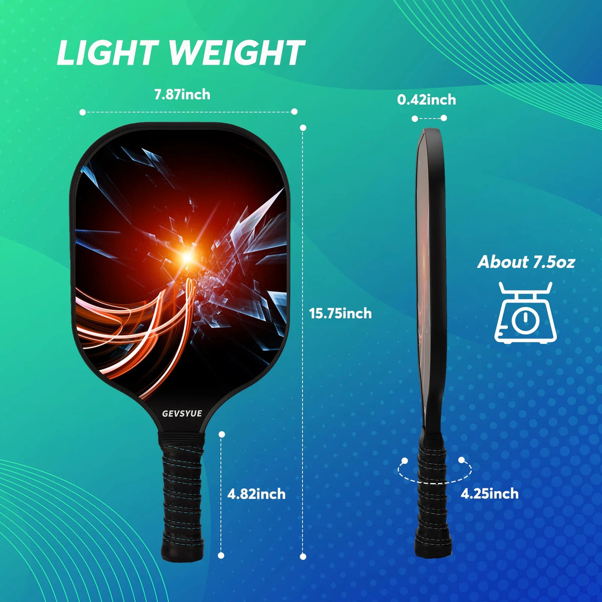 Pickleball Paddles Set, 2 Paddles, 4 Balls, Paddle Bag Z402547
