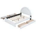Upholstered Platform Bed With Four drawers Full N9134
