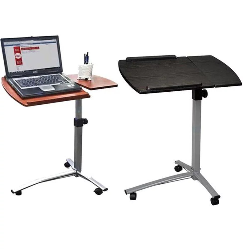 Black Computer Desk With Wheels R6955