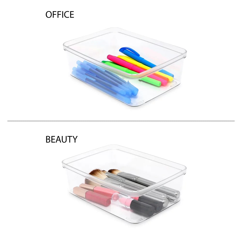 5-Pack Clear Plastic Storage Bins U68247