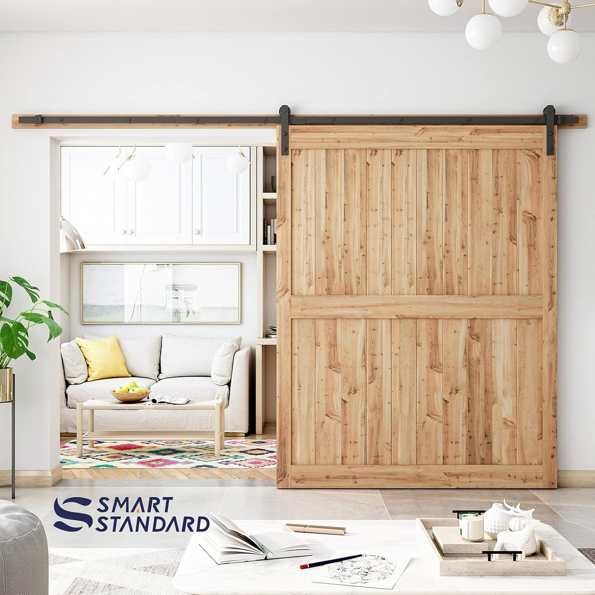 11ft Heavy Duty Sliding Barn Door Hardware Kit T4790