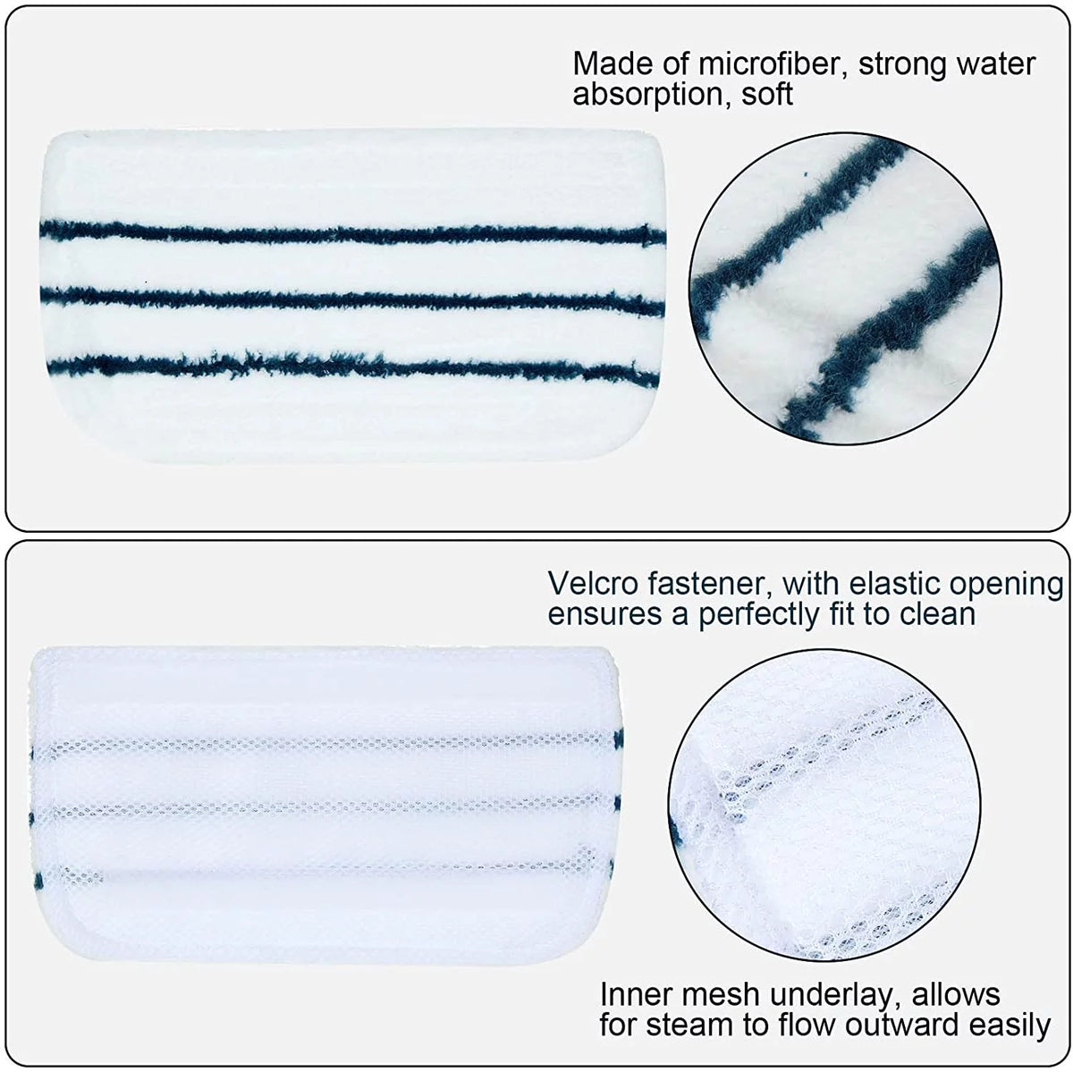8 Pack Replacement Steam Mop Pads F467