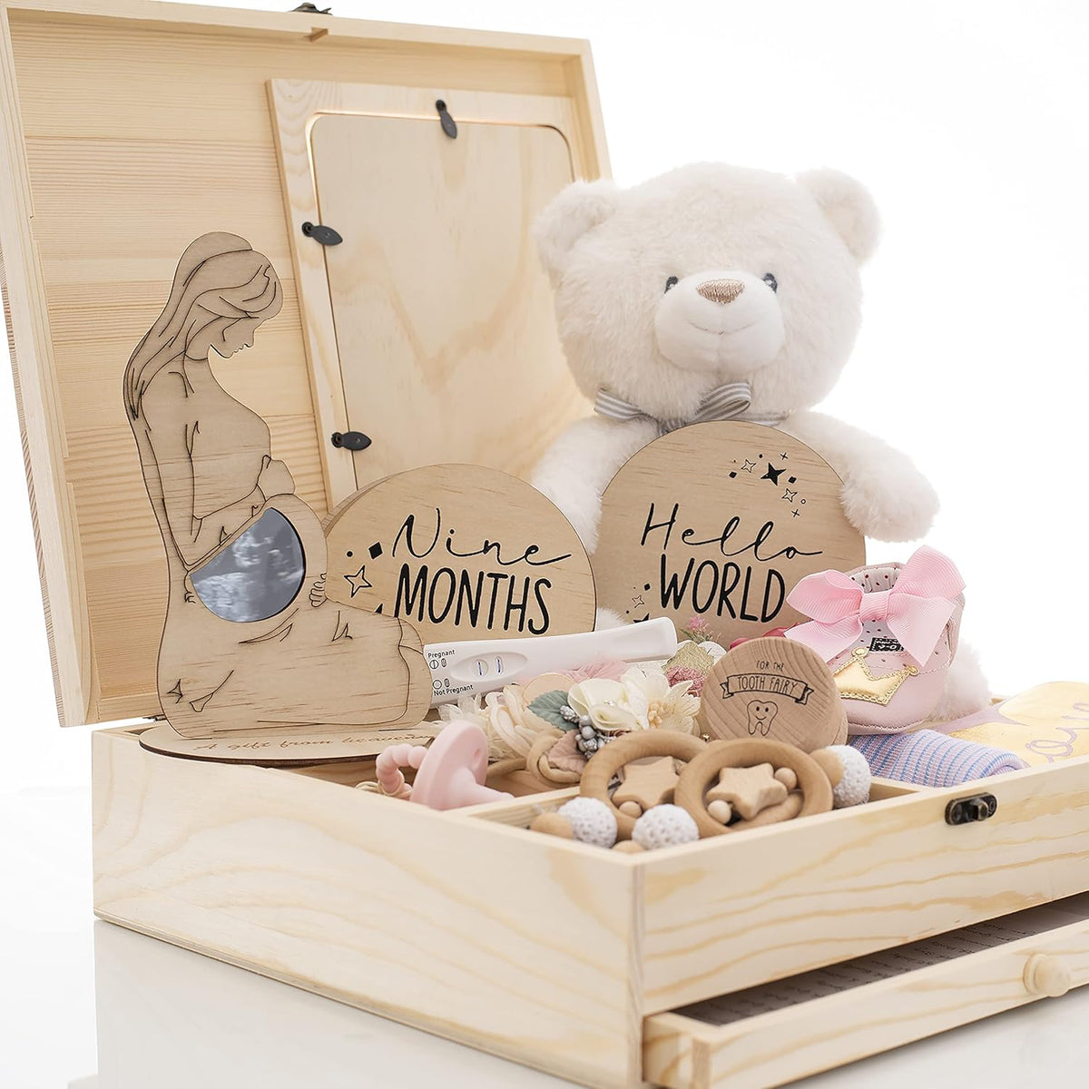 Baby Keepsake Box with Milestone Cards, Pack of 2 X1554