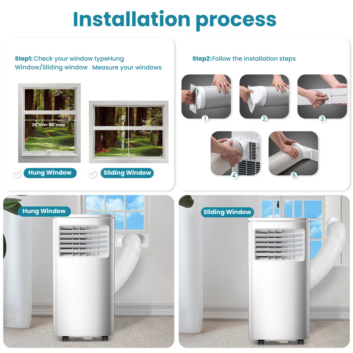 Portable Air Conditioner 5000BTU 3 in 1 Q8671