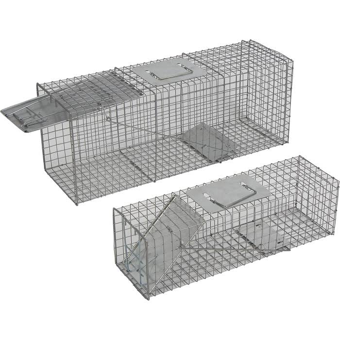 Value Pack of 2 Catch and Release Live Animal Traps, 1 Large and 1 Small Q476303