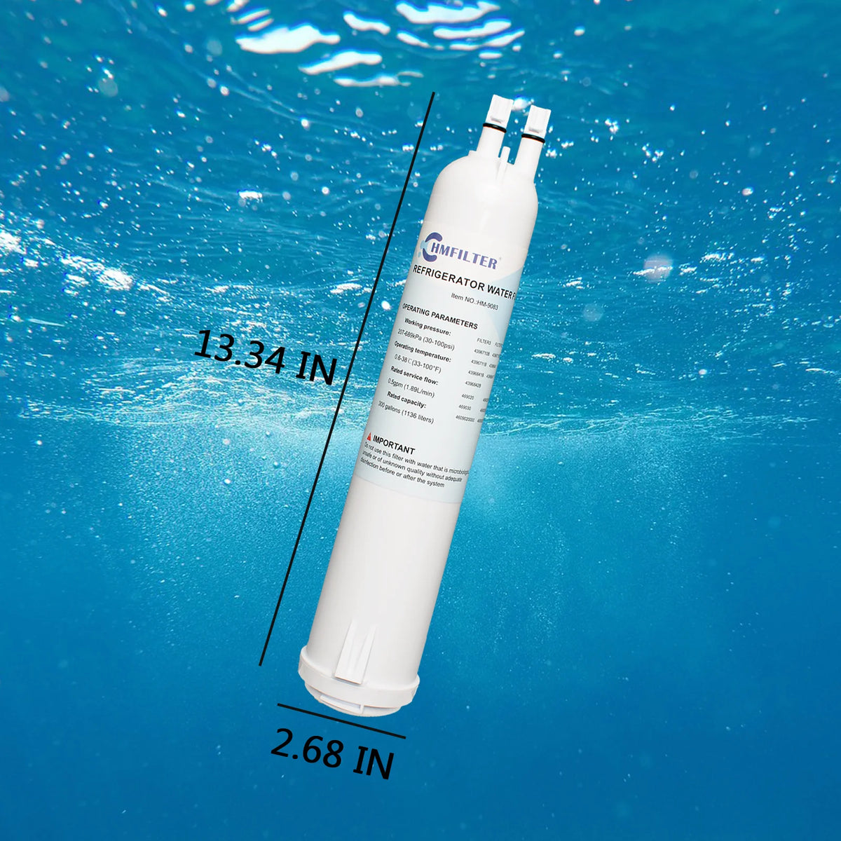 3 Packs Refrigerator Water Filter T3696