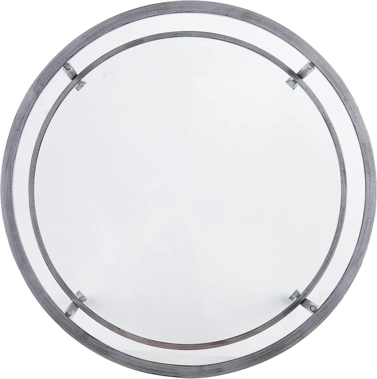 Metal & Glass Round 2-Tier Coffee Table N35155
