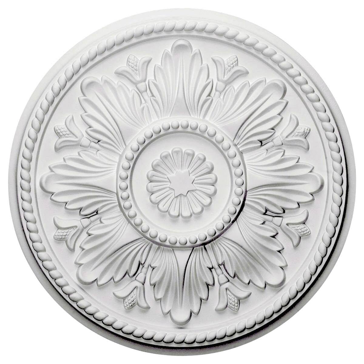18x22OD x 1 3/4x22P Hand-Painted Ceiling Medallion E421757