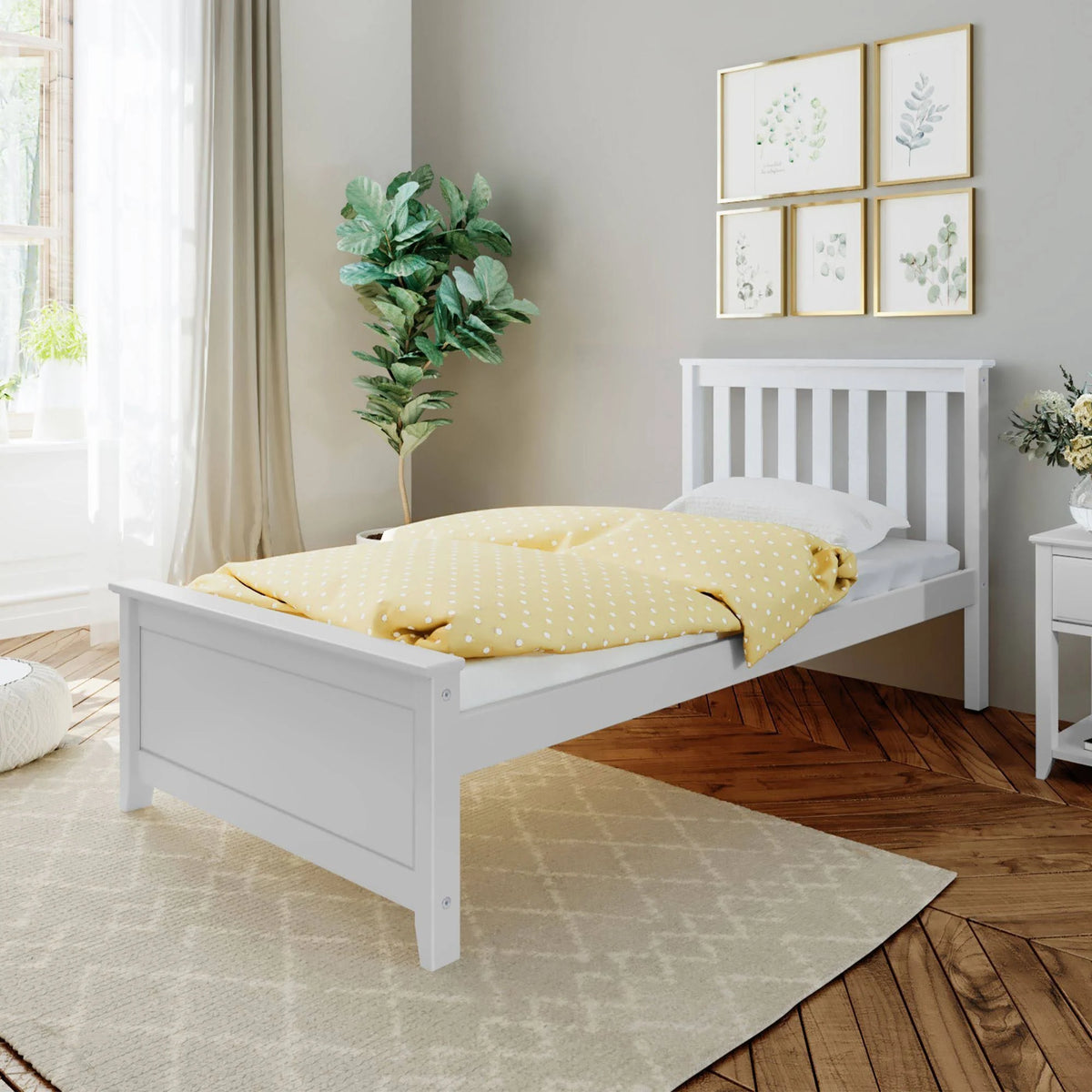 Solid Wood Twin-size Bed H290