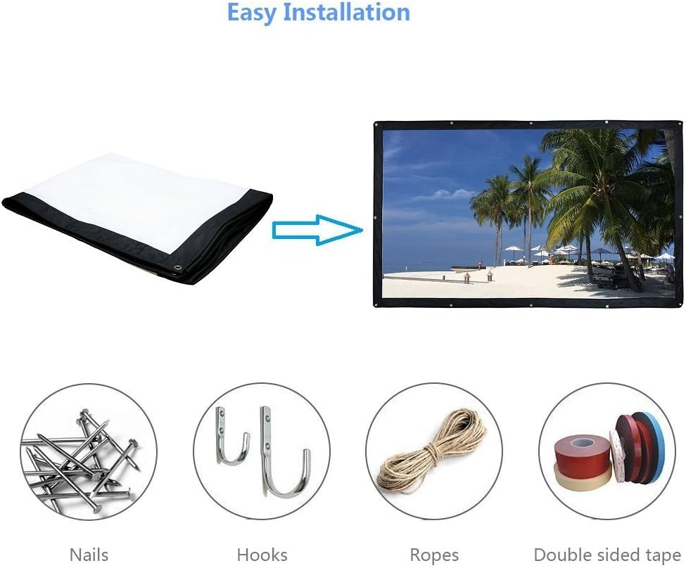 180 Inch 16:9 Portable Projector Screen R617