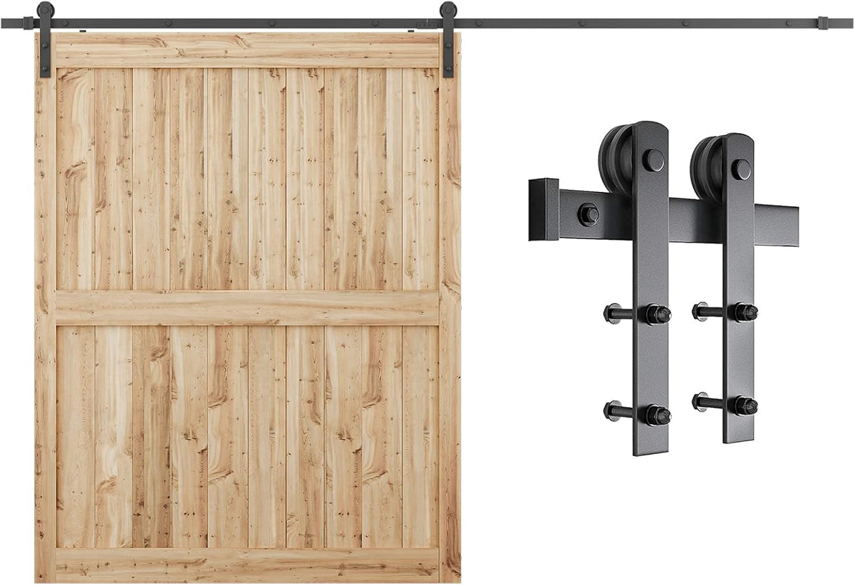 11ft Heavy Duty Sliding Barn Door Hardware Kit T4790