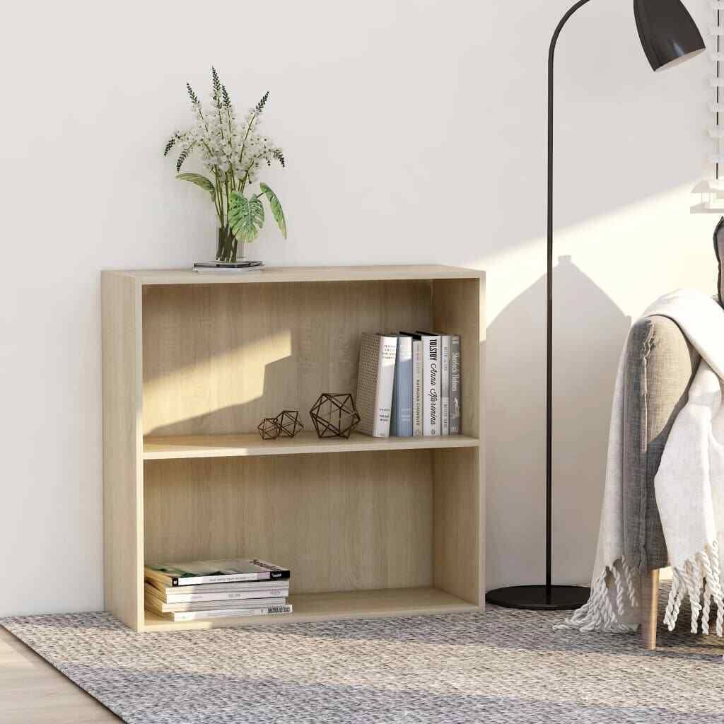 2-Tier Book Cabinet Sonoma Oak Chipboard K309435