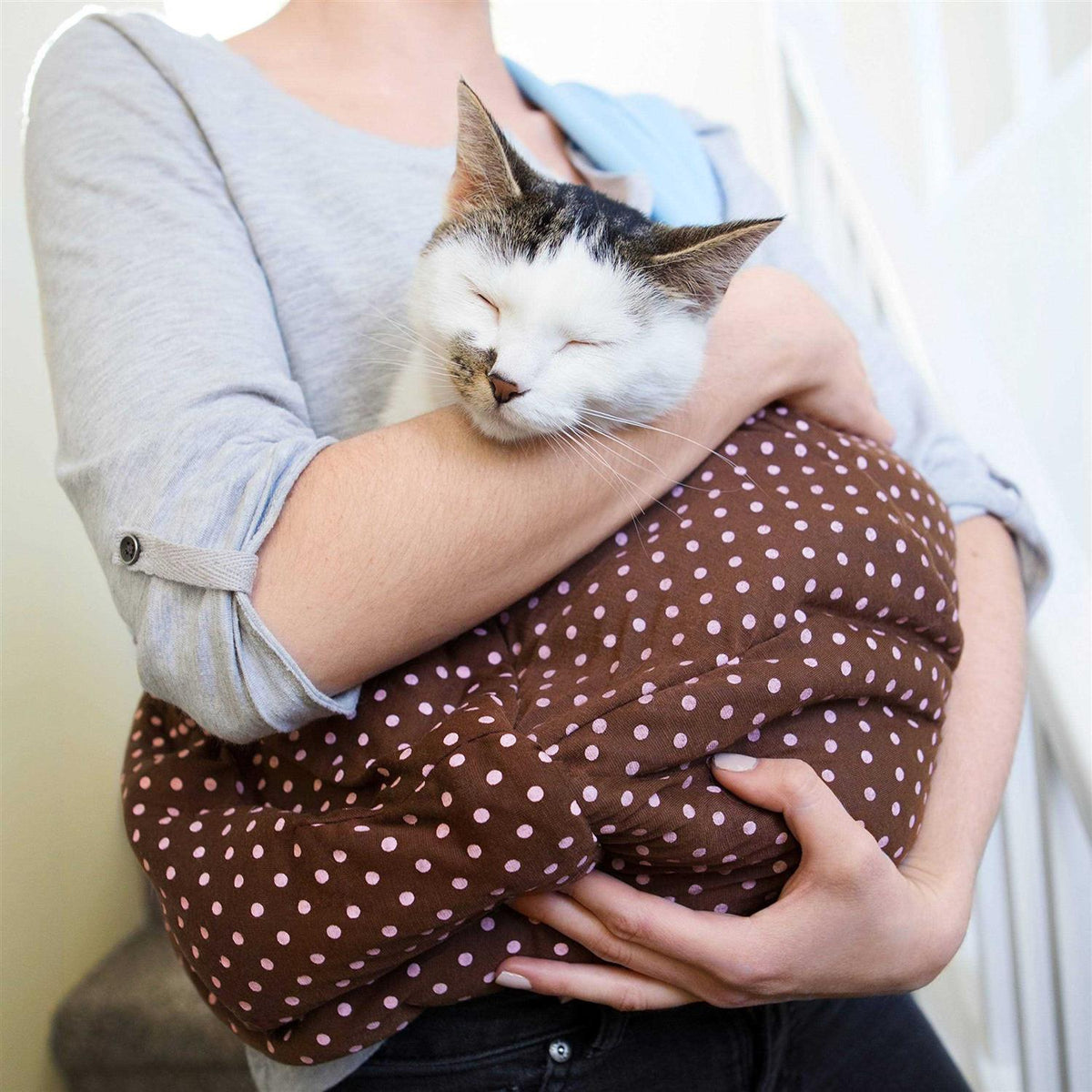 Dog and Cat Sling Carrier Reversible Pet Papoose Bag G4902
