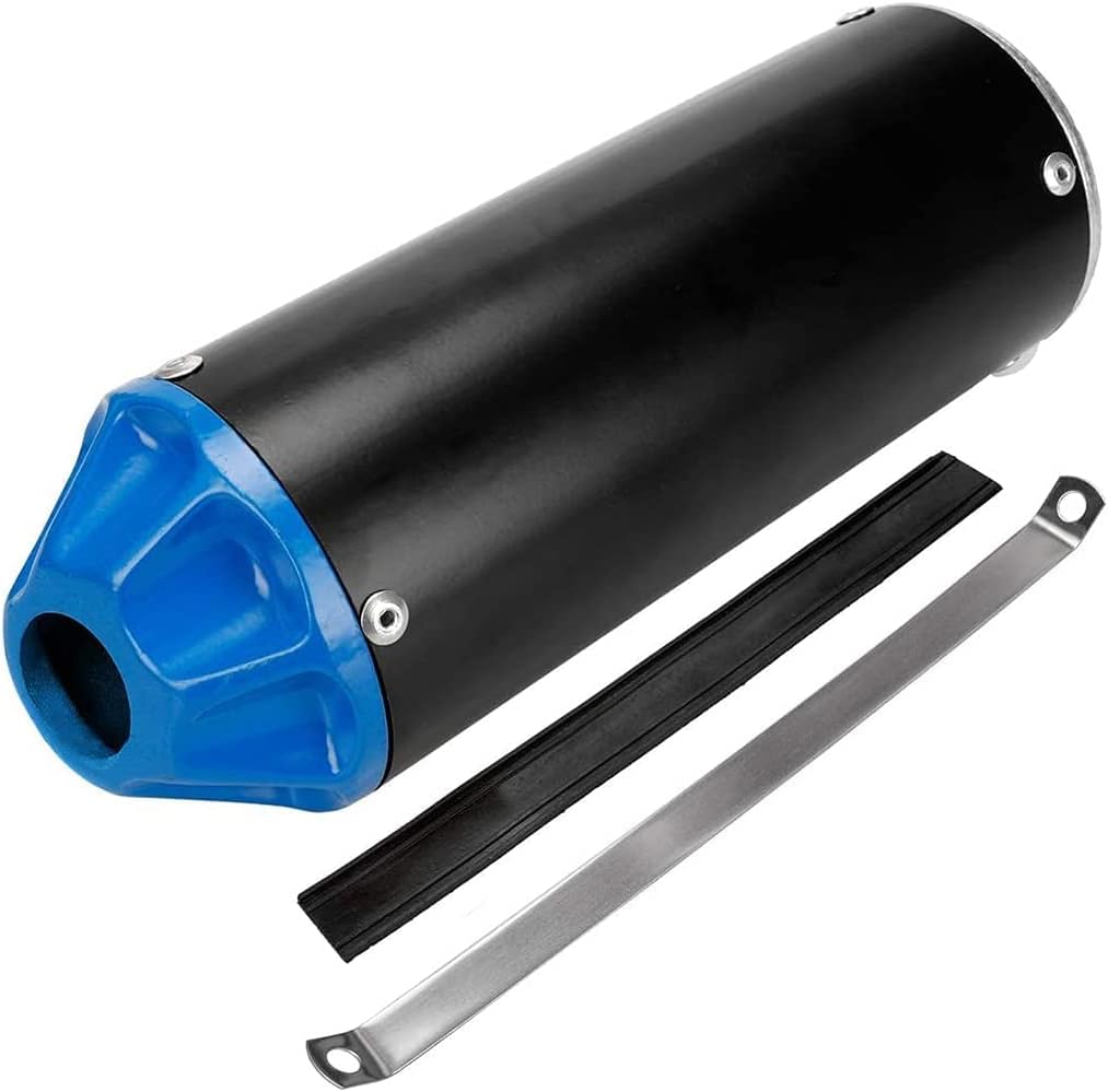 Blue Pack of 2 Exhaust Muffler Silencer Pipe Assembly Kit M5037