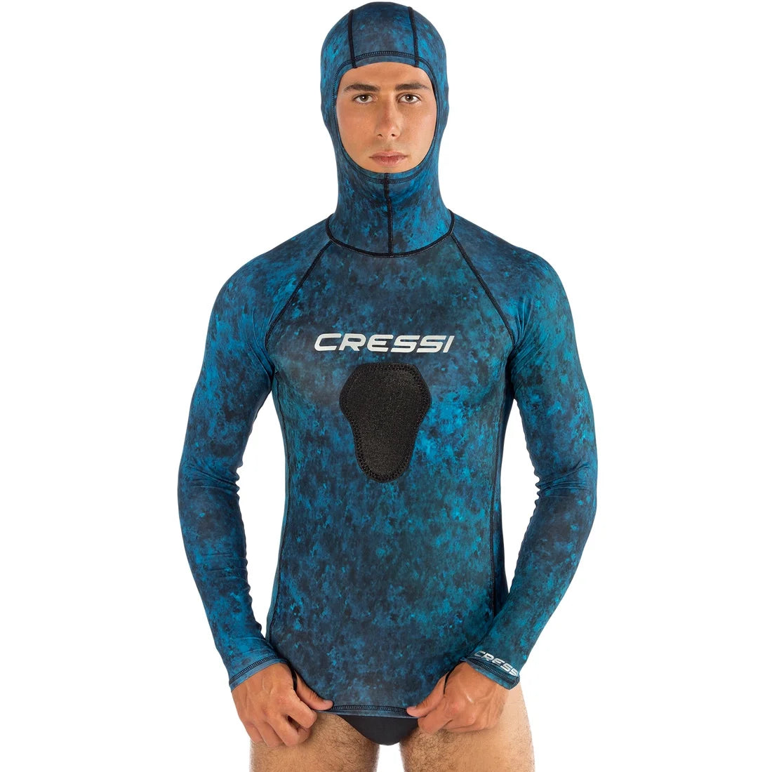 3X-Large Blue Hooded Rashguard J8754