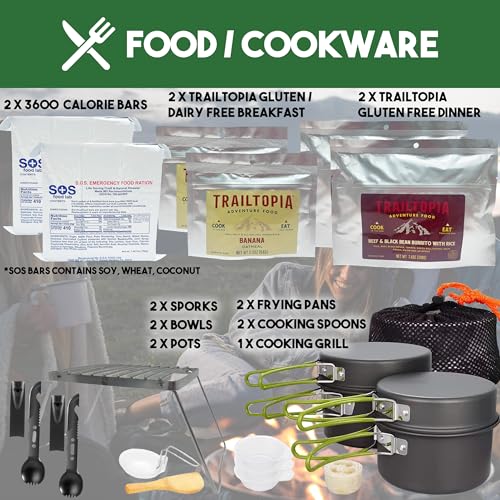 5 Day Survival Backpack with Supplies A99779