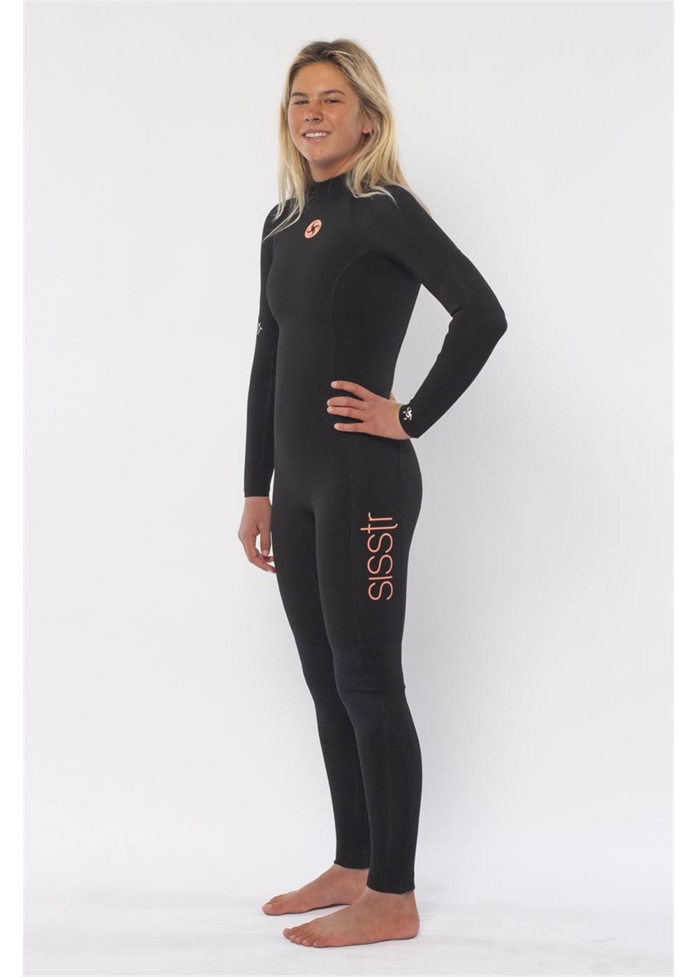 3/2 Back Zip Full Wetsuit Solid Black R339882