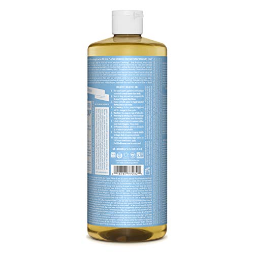 Pure-Castile Liquid Soap (Baby Unscented, 32 ounce) D19059