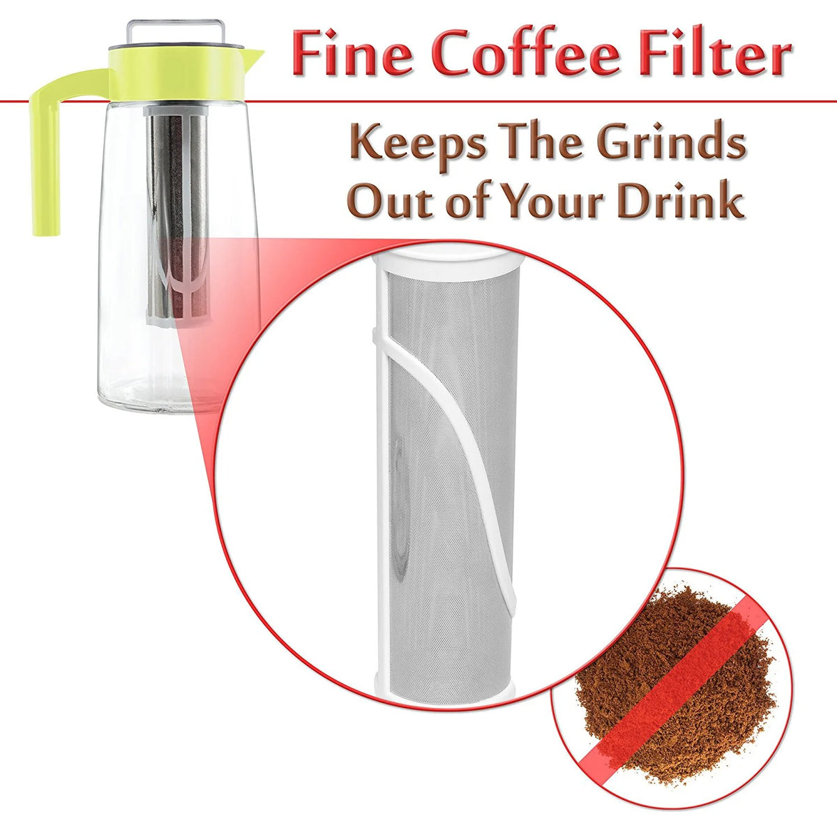 60oz Cold Brew Coffee and Tea Maker with Infuser T71342