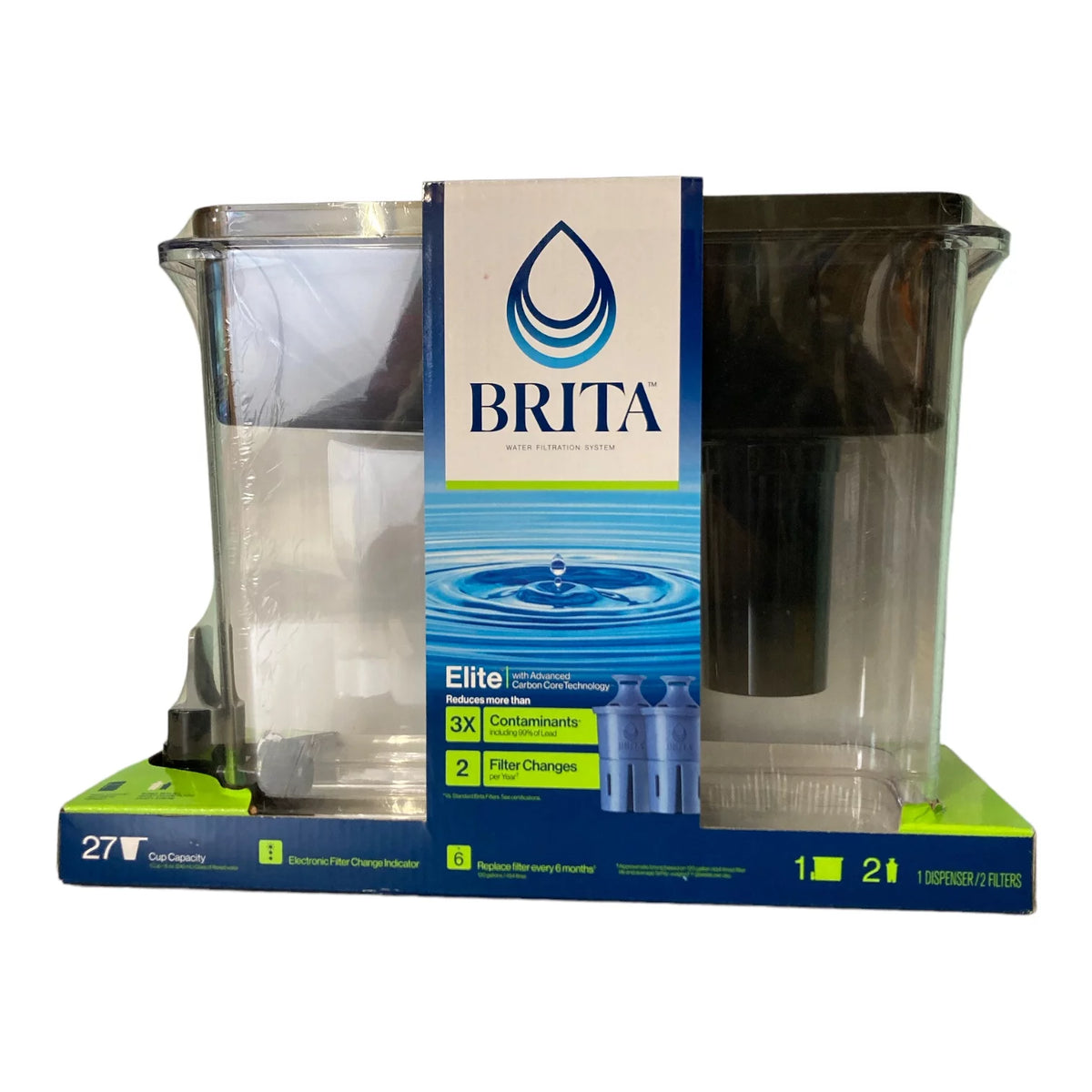 27 Cup Filtered Water Dispenser with 2 Filters C7569