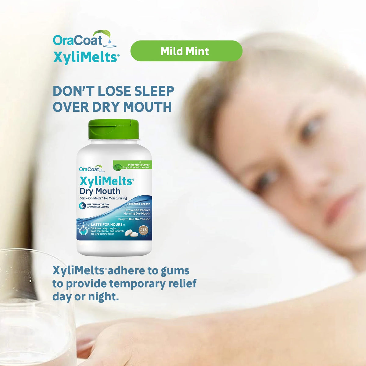Mild Mint Xylitol Dry Mouth Melts 215 Count J32363