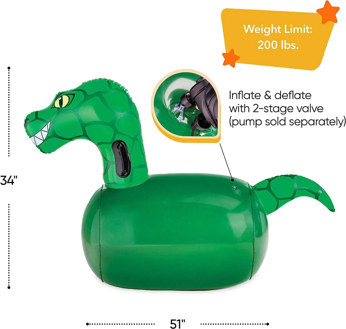 Inflatable Dinosaur Toy 2-Pack K679642