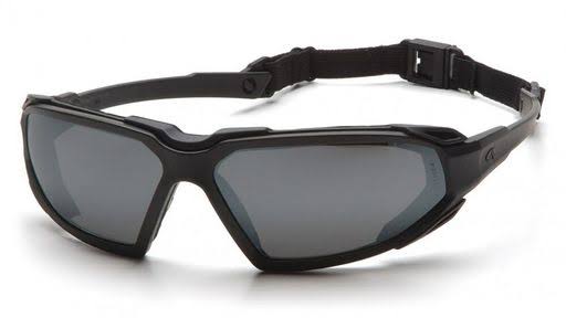 Black Frame Gray Antifog Lens Safety Glasses O410871