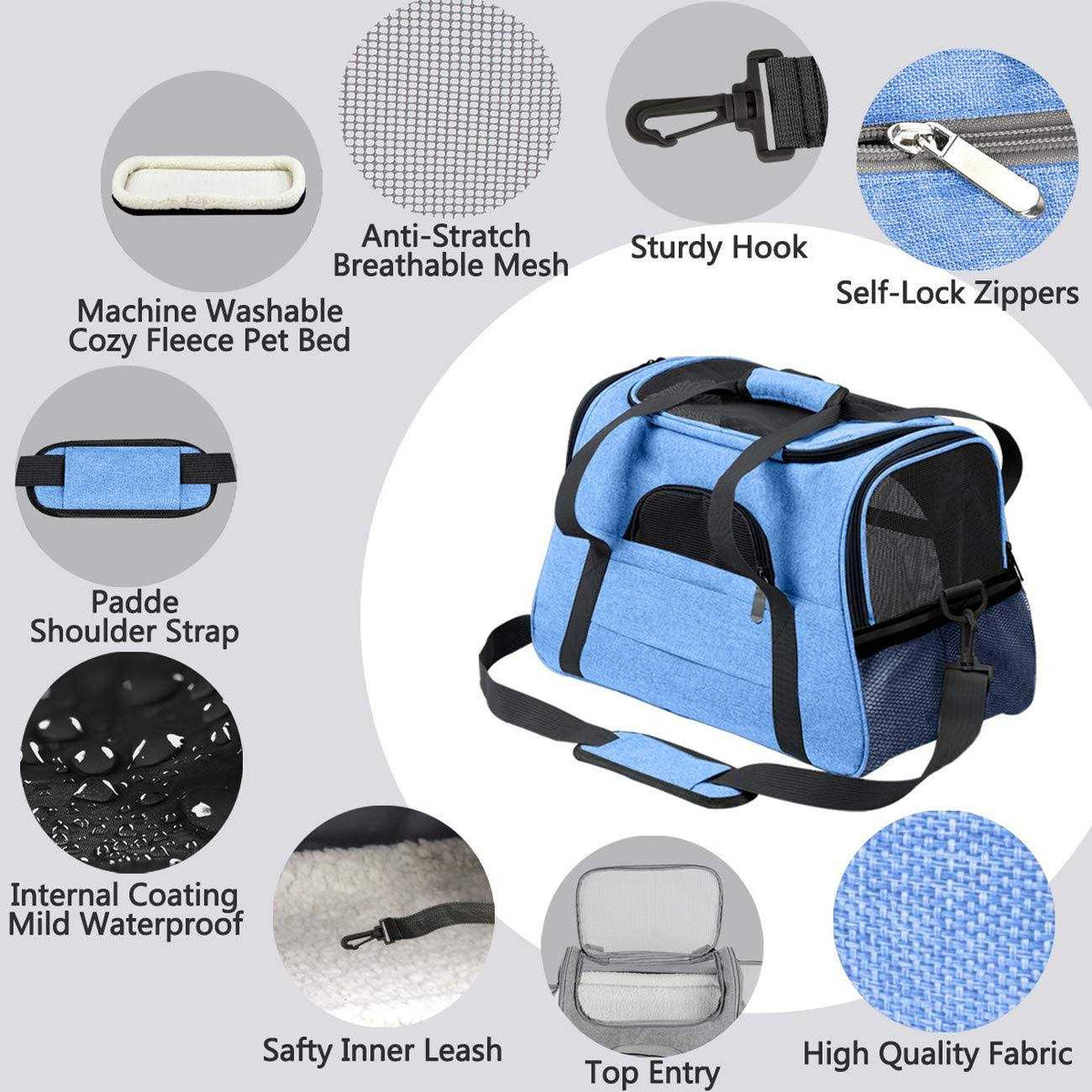 Airline Approved Pet Carrier for Small Dogs M166