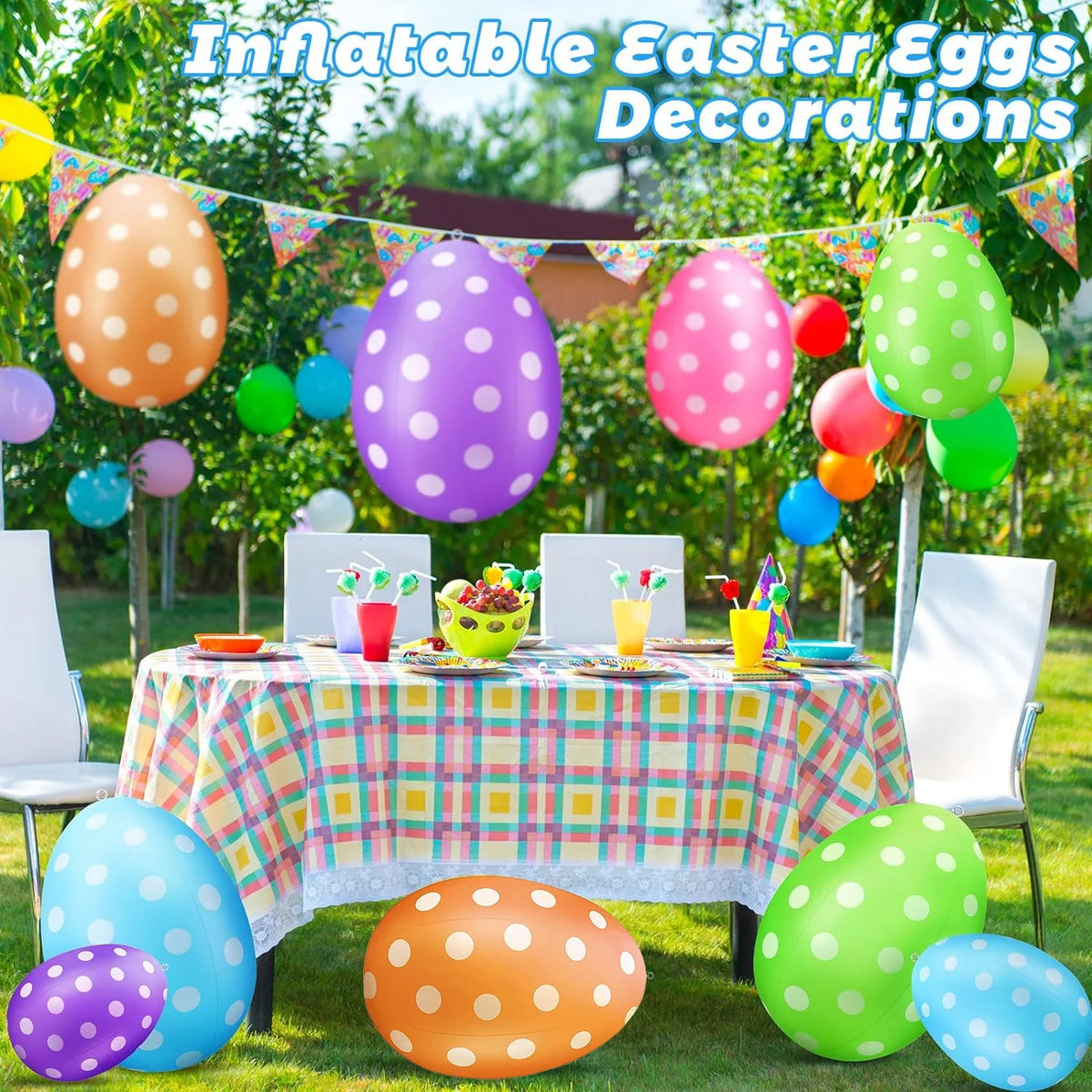 Colorful 16" Inflatable Easter Balls L2748