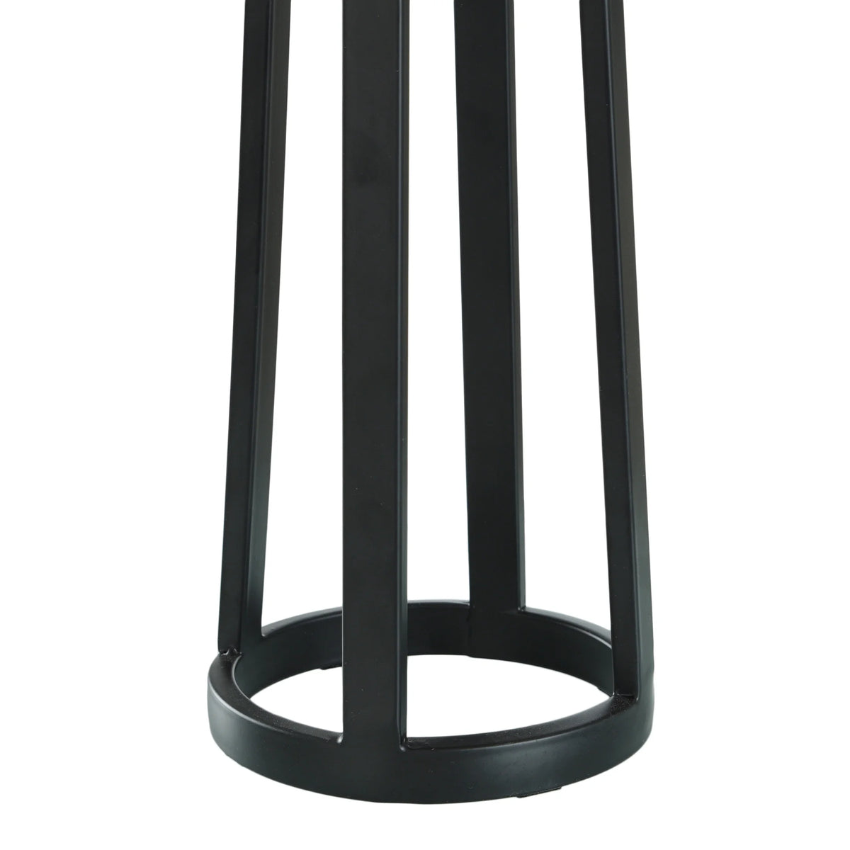 Matte Black Table Lamp with Drum Shade I152228