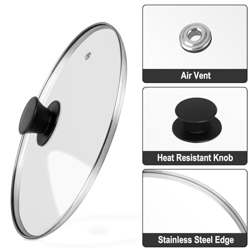 10 Inch Tempered Glass Pot Lid with Heat Resistant Handle R955519