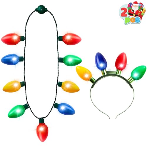 Christmas Light Up Headband and Necklace C85019