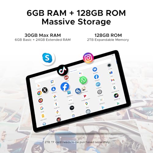 11 inch Android 15 Tablet with Keyboard H7586