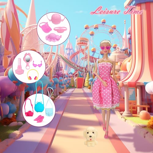 Doll Clothes and Accessories with Princess Gowns Dresses Shoes N85452