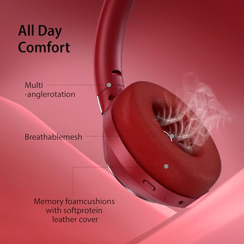 Active Noise Cancelling Wireless Bluetooth Over Ear Headphones with Mic R34222