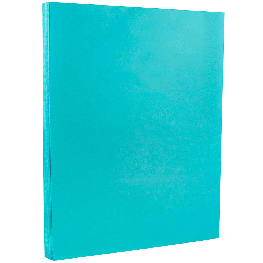 Sea Blue Cardstock, 8.5 x 11, 65lb, 250/Pack X938