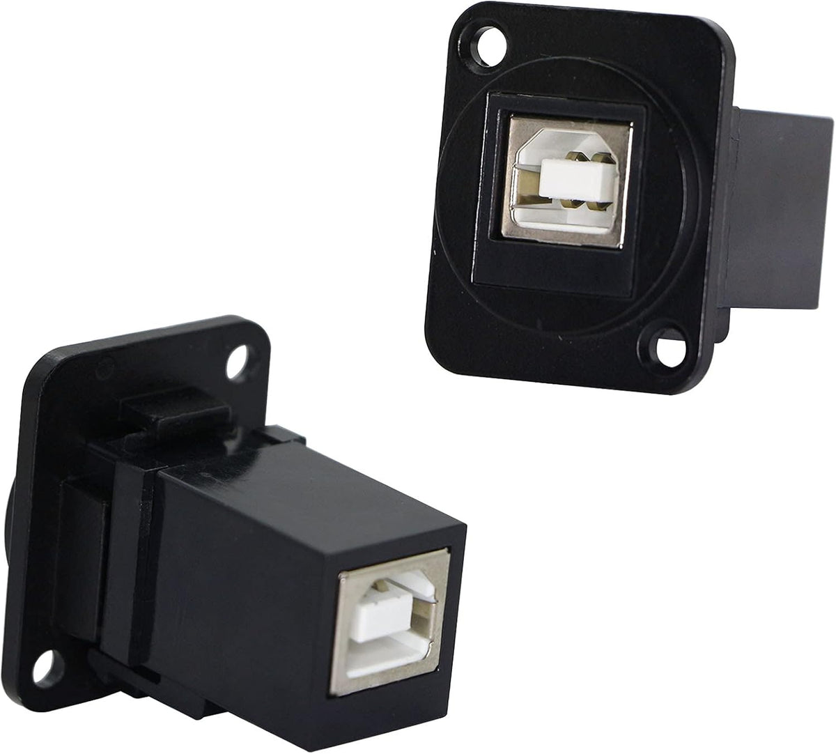 USB 2.0 Type-B Female to Female Panel Mount Connector with Screws F949111