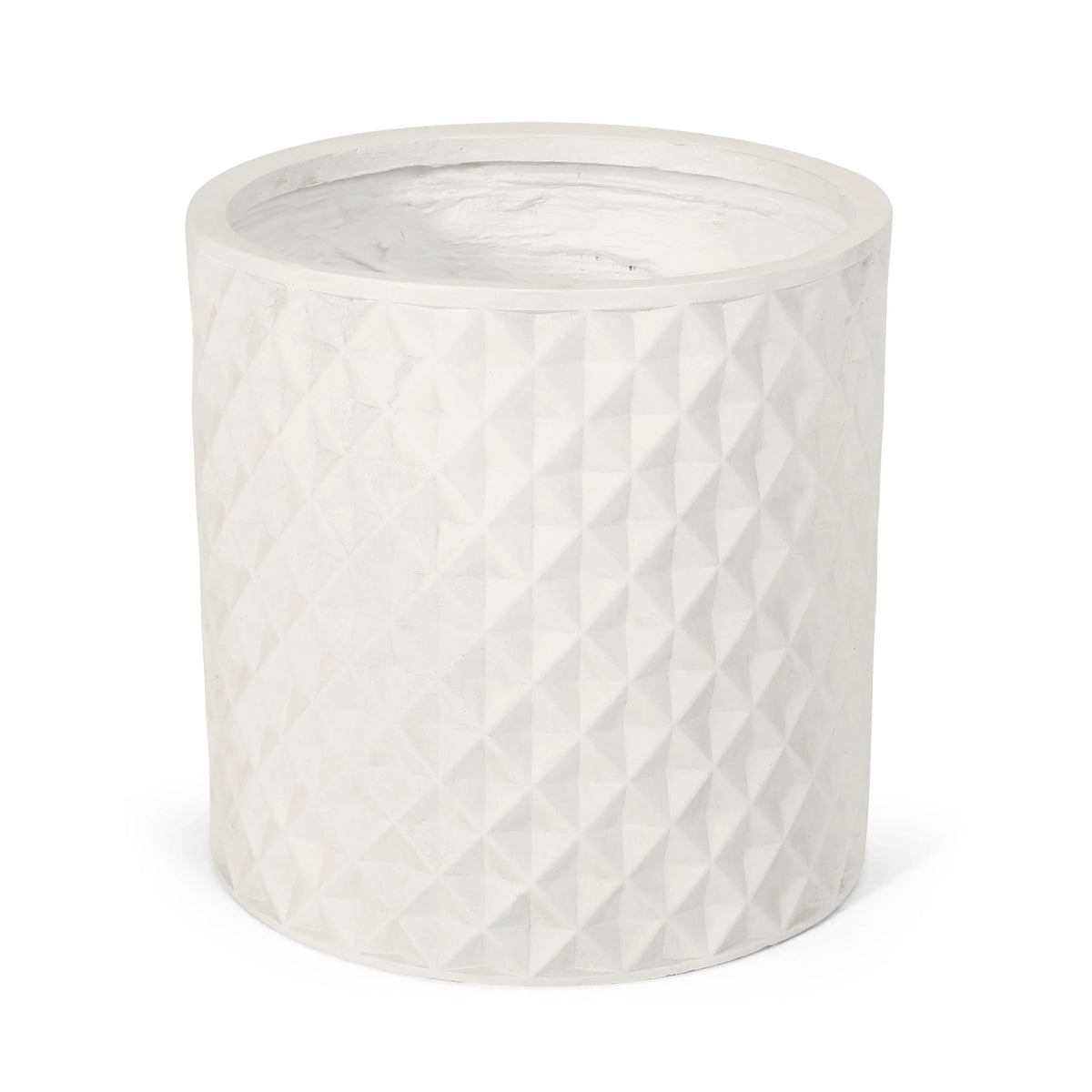 Outdoor Cast Stone Planter Antique White Large M834