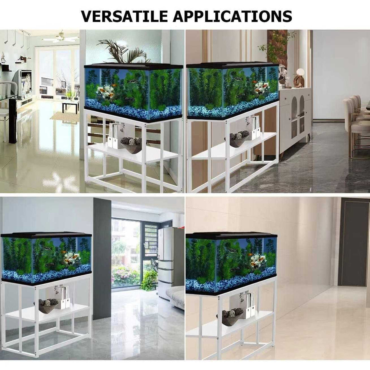 40 Gallon Fish Tank Stand with Storage Shelf D477