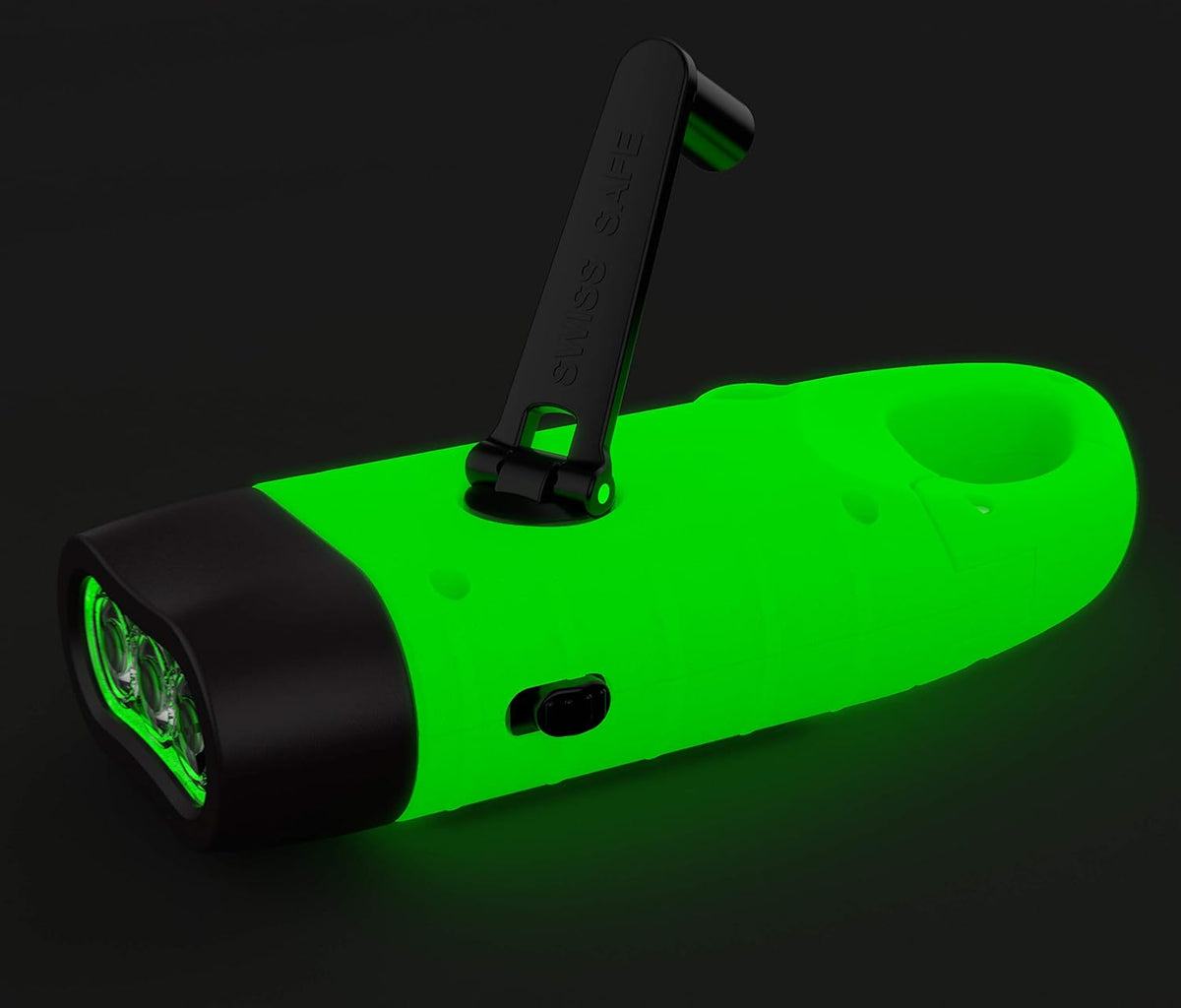 Rechargeable Solar Hand Crank Flashlight 4 Pack S847