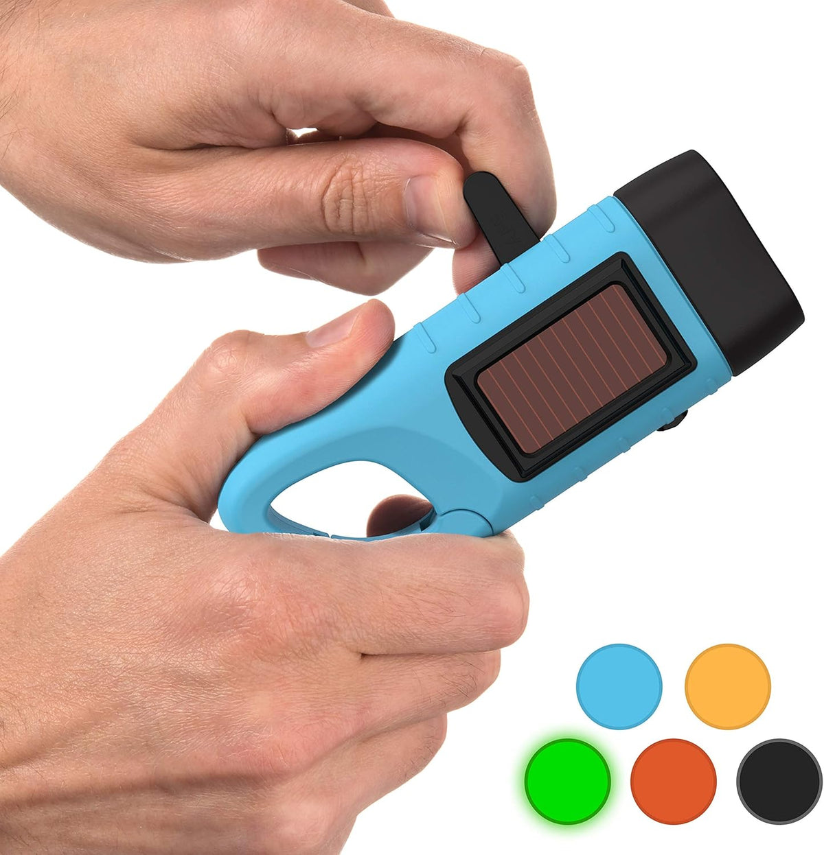 Rechargeable Solar Hand Crank Flashlight 4 Pack S847