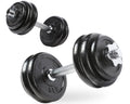 40 lb Adjustable Cast Iron Dumbbell Set with Case Y649