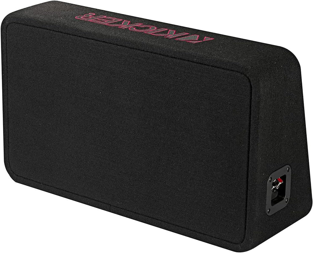 10 Inch 2 Ohm 500 Watt RMS Subwoofer Enclosure, Black C39226